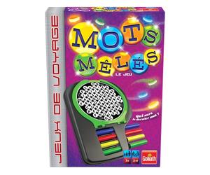 Goliath - Mots Mêlés - Edition Voyage - Trouver les Mots Cachés le plus Rapidement - Jeux de Société Pour Enfants dès 7 ans - Version Voyage Facile à Emmener Partout - De 2 à 4 joueurs - 20 min