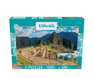 Goliath - Puzzle Adulte - Collection Ushuaïa - 2 Puzzles : Machu Picchu (Pérou - 1000 pièces) et Tikal (Guatemala - 500 pièces)