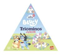 Goliath - Triominos Junior Bluey - Jeu de Dominos Triangulaires Enfants | Associe Couleurs et Chiffres avec Bluey et Bingo - 36 Tuiles Colorées - Jeu Éducatif Famille dès 3 Ans - 2 à 4 Joueurs