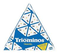 Goliath - Triominos Travel - Format Pour Voyages - Jeu de Stratégie - Jeu de Société Traditionnel - A Jouer en Famille ou entre Amis - De 2 à 4 Joueurs - A Partir de 6 Ans, Voyage Boîte Triangle, 21,6 x 5 x 18,8 cm