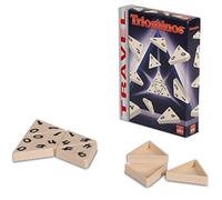 Goliath - Triominos Travel - Jeu de Société Format Voyage - Jeu de Famille Dès 6 Ans - Dominos à 3 Côtés - Combinaisons & Tactique - Boîte Rectangulaire - 2 à 4 Joueurs