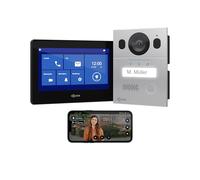 Goliath® Visiophone 2 Fils [Moniteur 7 Pouces] - Interphone Filaire - Interphone Video - Videophone Exterieur Eésistant aux intempéries et au vandalisme - Sonnette Filaire avec Camera - Encastré