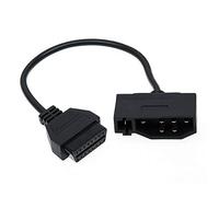 Goliton Câble adaptateur de diagnostic OBD1 mâle 7 broches vers OBD2 OBDII 16 broches compatible avec Ford EFI