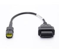 Goliton Câble de diagnostic OBD2 OBDII 4 broches vers 16 broches compatible avec KUBOTA Takeuchi compatible avec interface Python