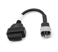 Goliton Câble de Diagnostic OBD2 OBDII 6 Broches à 16 Broches Adaptateur Compatible avec la Moto Suzuki