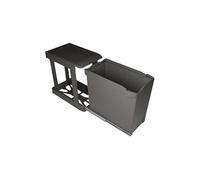 GOLLINUCCI Poubelle coulissante ouverture automatique - Contenance : 30 L - Nombre de seaux : 1