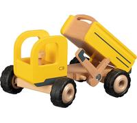 Goki camion à benne basculante bois jaune junior 14,5 x 25 cm Jaune G