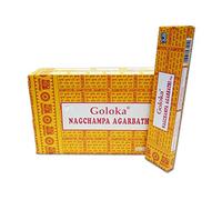 GOLOKA Encens Nagchampa Agarbathi - 6 boîtes Parfum Nag Champa Bâtonnets d'encens Indiens