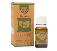 Goloka Huile essentielle 100 % naturelle pour aromathérapie, diffuseur de parfum, humidificateur, bougies parfumées et savons (10 ml, menthe poivrée)