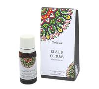 Goloka Huile parfumée - Parfums naturels pour aromathérapie, diffuseur de parfum, lampe à parfum (opium noir)