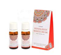 GOLOKA Lot de 2 paquets d'huile d'arôme de musc blanc de l'Himalaya 10 ml