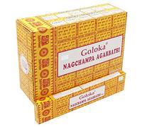 Goloka Encens Nagchampa Agarbathi – Lot de 12 boîtes (192 g, 12 × 16 g)