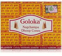GOLOKA Nag Champa Lot de cônes d'encens