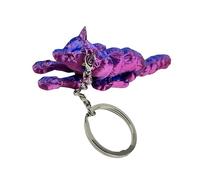 GOLOVENLD Porte-clés loup imprimé 3D avec motifs réalistes et multiples articulations, accessoire pour les amoureux des animaux et les collectionneurs
