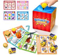 Golray Jouets de tri pour tout-petits avec boîte mystérieuse, jeux de classification éducatifs avec 8 thèmes et 52 pièces assorties pour l'apprentissage préscolaire et à la maison, jouets de