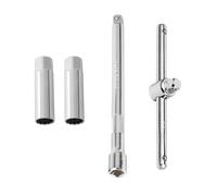 GOLRISEN 2 PCS Clé à Bougie 14mm/16mm Allonger Magnétique Douille à Bougie Douze pans | 3/8" Universelle Flexible Clés à Bougie Douilles à Bougies Outil d'installation