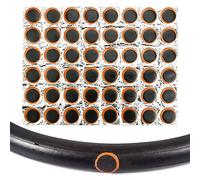 GOLRISEN 48 Pcs Réparation de Pneus en Caoutchouc Robuste Patch de Pneu Urgent de 25mm Rustine Pneu Universelle Reparation Pneu Moto Ronde pour Vélo Moto Chambre à air de Bicyclette de vélo