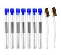 GOLRISEN 60 PCS Aiguilles de Nettoyage de Buse d'Imprimante 3D 0.15mm, 0.2mm, 0.25mm, 0.3mm, 0.35mm, 0.4mm, Kit d'Aiguille Nettoyant Tête d'Impression 3D avec 2 Brosses de Nettoyage pour Imprimante 3D