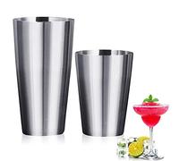 GOLRISEN Boston Shaker à Cocktail en Acier Inoxydable, 700ML et 500ML Shaker Boston Tin-on-Tin Shaker à Martini en Métal pour Débutants, Barman Professionnel, Bar, Fêtes et Familles