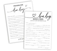 GOLRMC Jeux de fête prénatale, 12,7 x 17,8 cm, cartes de conseils pour garçon ou fille, cartes de prière pour révélation du sexe de bébé, fournitures de décoration de fête - B05