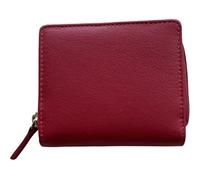Golunski Petit porte-monnaie RFID en cuir pour femme, Rouge, Classique
