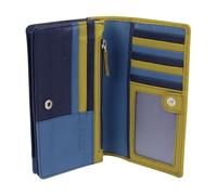 Golunski Porte-Monnaie/Portefeuille en Cuir pour Femme protégé par RFID - Arizona Multi