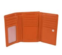 Golunski Porte-Monnaie/Portefeuille en Cuir pour Femme, protégé par RFID, Orange