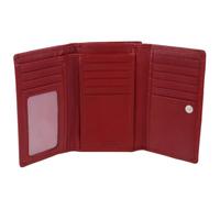 Golunski Portefeuille en cuir pour femme avec protection RFID, Rouge, Taille unique, Contemporain