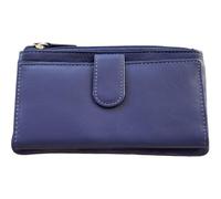 Golunski Portefeuille fin en cuir RFID pour femme, violet, M, Classique