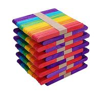 GoMaihe Batonnet en Bois, 600pcs Bâtons Loisir Creatif DIY pour Enfants, Bricolage Naturel, Spatule Epilation, Abaisse Langue Adulte