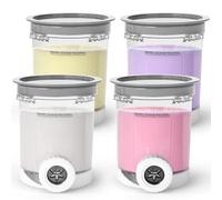 GoMaihe Récipients compatibles avec Ninja Swirl : Lot de 4 pintes et couvercles pour machine à crème glacée Ninja NC700 et NC701 - Sans BPA - Passe au lave-vaisselle