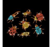 GOMAKERER 1 Transfert de Strass Thermocollant Patch Thermocollant à Motif Coccinelle Transfert Thermique Décoration pour Vêtements T Shirt Chapeau Veste Accessoires de Bricolage