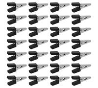 GOMAKERER 100pcs pince Crocodile en Fer Clips de Sécurité pour Cage Oiseaux Verrou de Porte Clip Sécurité pour Cage Perroquet Accessoires pour Cages D'Animaux de Compagnie Cages Oiseaux Petits Animaux