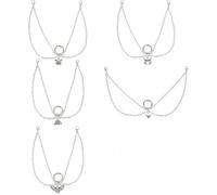 GOMAKERER 10pcs 5 styles Chaînes de Breloques de Chaussures Papillon, Breloques Chaussures Décoration Chaussures de Crâne de Style Punk avec Fermoirs à Griffes de Homard pour Décoration de Chaussures