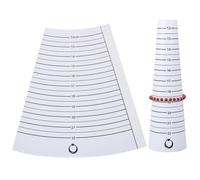 GOMAKERER 2 pièce Calibreur de Bracelet en Résine, Outil de Mesure de la Taille du Poignet Jauge de Poignet Jauge de Bracelet pour Fabrication de Bijoux, Bricolage