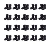 GOMAKERER 20 paire Mini Bottes de Père Noël, Chaussures de Pluie en Plastique pour Poupée Modèle de Maison de Poupée Ornements de Décoration pour Projet Artisanal de Bricolage, Centre de Table de Noël