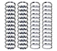 GOMAKERER 24pcs Bracelet de Football pour Fête Bracelet de Perles en Argile avec Lettres et Boules Bracelets à Breloques Sport Réglables pour Femmes et Hommes