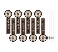 GOMAKERER 400pcs étiquette Inviolable pour Emballage Alimentaire Autocollants de Scellage Inviolables pour Boissons Café Lait Thé Glaces Couvercles de Nourriture Boulangerie Restaurant