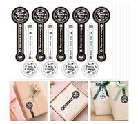 GOMAKERER 450pcs autocollant pour Sceau de Cuisson Alimentaire, Étiquettes Autocollantes de Scellage pour Sucettes Emballages de Pâtisserie pour Petites Entreprises, Décoration de Boîte Cadeau