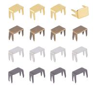 GOMAKERER 48pcs 4 couleurs Bouchons de Fermeture Éclair en Fer, Fermeture à Glissière Supérieure et Inférieure Arrête les Réparation de Fermetures à Glissière Accessoires pour Sacs Manteaux Vestes