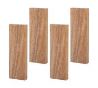 GOMAKERER 4pcs Matériel de Manches de Couteau en Bois, 12.2x4.1x1cm Échelles de Couteau en Bois de Santal Vert Plaquette Coutellerie Plaquette Bois Couteau pour Artisanat Bricolage, Chameau