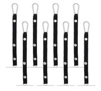 GOMAKERER Lot de 8 rubans adhésifs pour ceinture à outils, clips de ceinture à outils, clips de ceinture en polyester, chaîne électrique, sangle pour sac à outils, boîte à outils, construction