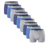 Gomati Lot de 3, 6, 9 boxers rétro en coton stretch pour homme, 9 x ville, M