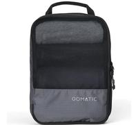 Gomatic Cubes de Rangement Compressibles - Organiseurs Valise Pour Bagages Cabine, Sacs de Voyage et Valises - Taille Moyenne, Compression 50% - Nylon léger et résistant Gris