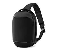 Gomatic Sac Sling Navigator 6L - Sac bandoulière antivol étanche - Organisation tech & RFID - Crossbody compact unisexe - Accès rapide, design minimaliste - Noir