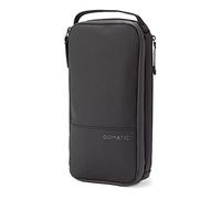 Gomatic Trousse de Toilette Petite - Étanche, compacte et légère - Rangement Maquillage, Rasoir, Accessoires de Voyage - avec Crochet de Suspension - Noir - 25×12,5×5 cm