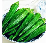Gombo graines, graines de légumes non OGM gombo organique pour les plantes en pot, maison et jardin facile à planter, 20pcs/sac 2