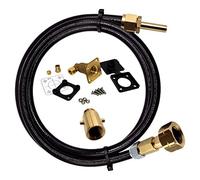 Gomet GPL Kit de recharge de bouteille de gaz européen avec n'importe quel adaptateur GPL ACME Dish, baïonnette Euro et point de remplissage de valve anti-retour (3 mètres)