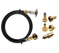Gomet LPG GPL Lot d'adaptateurs de recharge pour bouteille de gaz propane européen avec mini point de remplissage caché M10, adaptateurs Euronozzle, DISH et ACME