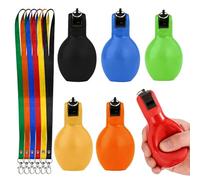 GOMETY 6 Pièces Sifflet à Main, 12 x 6.5 cm, Sifflet Poire à Main, Sifflet à Main Pression, Sifflets Hygiéniques Sécurité Sifflets de Sport Arbitre pour Sports Basketball Football Whistle